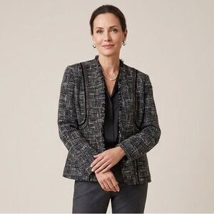 Vex Wool‎ Tweed Boucle Blazer Classic